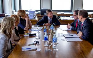 Meeting of KTU Rector's Office with senior executives of Hollister Incorporated Meeting of KTU Rector's Office with senior executives of Hollister Incorporated
