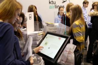 KTU stendas studijų mugėje KTU stendas studijų mugėje