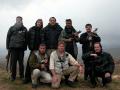 Chrisas Kline (centre) su „Fox News“ komanda ir kurdų kovotojais