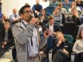 Shanker Ganesh Krishnamoorthy pitches his idea at Kaunas Hacker Games