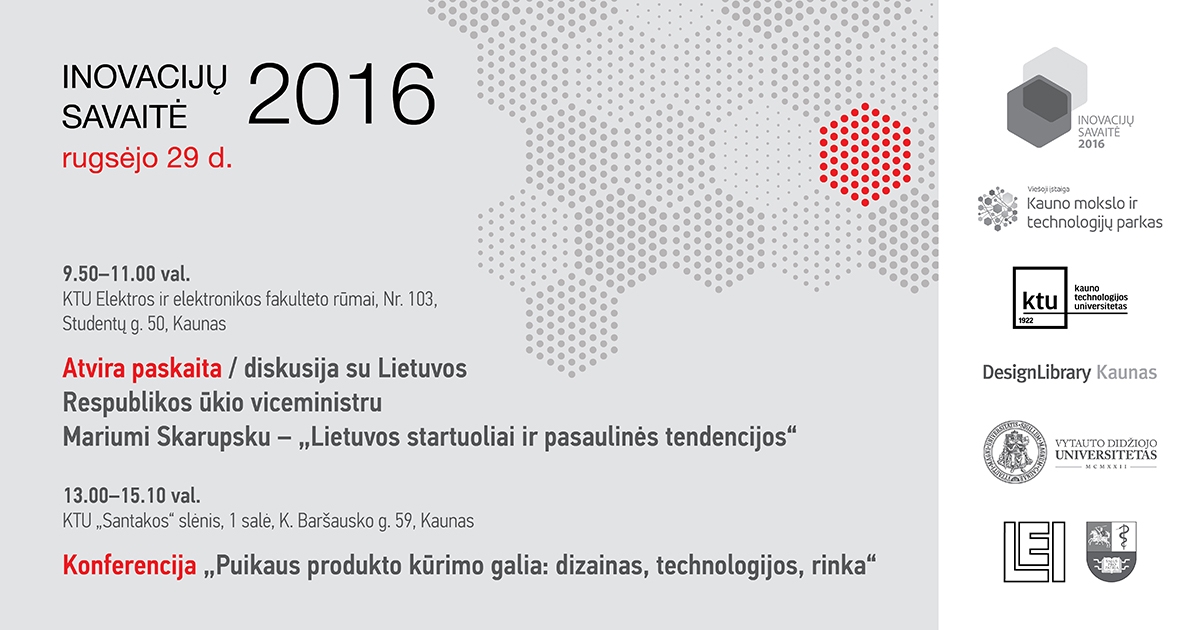 Inovacijų savaitė 2016_KTU renginiai