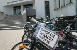 „Europos dviračių iššūkyje 2015“ dalyvaujanti KTU komanda – viena iš lyderių Kaune