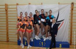 KTU merginos Kauno r. atvirame aerobinės gimnastikos čempionate iškovojo aukso medalius!