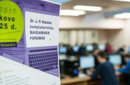 Jubiliejiniame dr. J. P. Kazicko moksleivių kompiuterininkų forume – 70 laureatų ir sveikinimai iš JAV