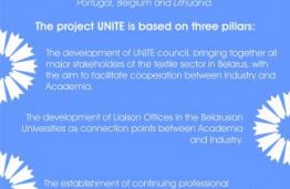 UNITE projektas „Universitetai ir pramonė Baltarusijos tekstilės gamybos sektoriaus modernizavimui”