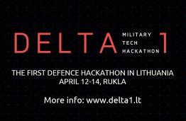 Gynybos technologijų hakatono DELTA 1 pristatymas KTU „Santakos“ slėnyje