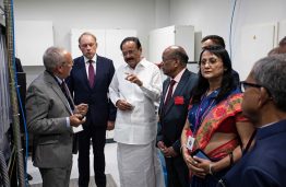 KTU „Santakos“ slėnyje apsilankęs Indijos viceprezidentas V. Naidu Lietuvoje įžvelgia stiprų technologinį potencialą