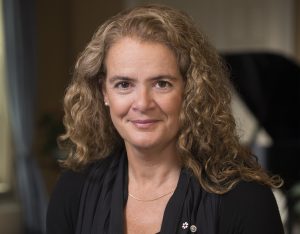 GG05-2017-0293-001
August 8, 2017 
Rideau Hall, Ottawa, Ontario, Canada

Julie Payette poses for her official photo in the Long Gallery at Rideau Hall, in Ottawa, Ontario, on August 8th, 2017, ahead of her installation ceremony as the 29th Governor General of Canada.

Julie Payette pose pour sa photo officielle dans le Grand salon  Rideau Hall  Ottawa, en Ontario, le 8 ao˛t 2017, en amont de sa cˇrˇmonie dÕinstallation  titre de 29e gouverneure gˇnˇrale du Canada.

Credit: Sgt Johanie Maheu, Rideau Hall, OSGG