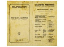 Spektaklio „Brandos atestatas“ programa, 1950 m.