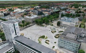 Kauno miesto virtualios kopijos fragmentas – erdvinis modelis, sukurtas iš fotonuotraukų (pasiekiamas per KTU tinklalapį - httpsimic.ktu.edu)