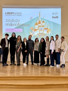 Konkurso „Mokslo mikrofonas“ dalyviai