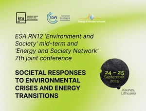 Septintoji jungtinė ESA RN12 & Energy & Society konferencija