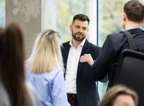 Renginio „Business Open Innovation Summit“ akimirkos