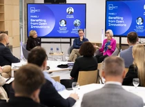 Renginio „Business Open Innovation Summit“ akimirkos