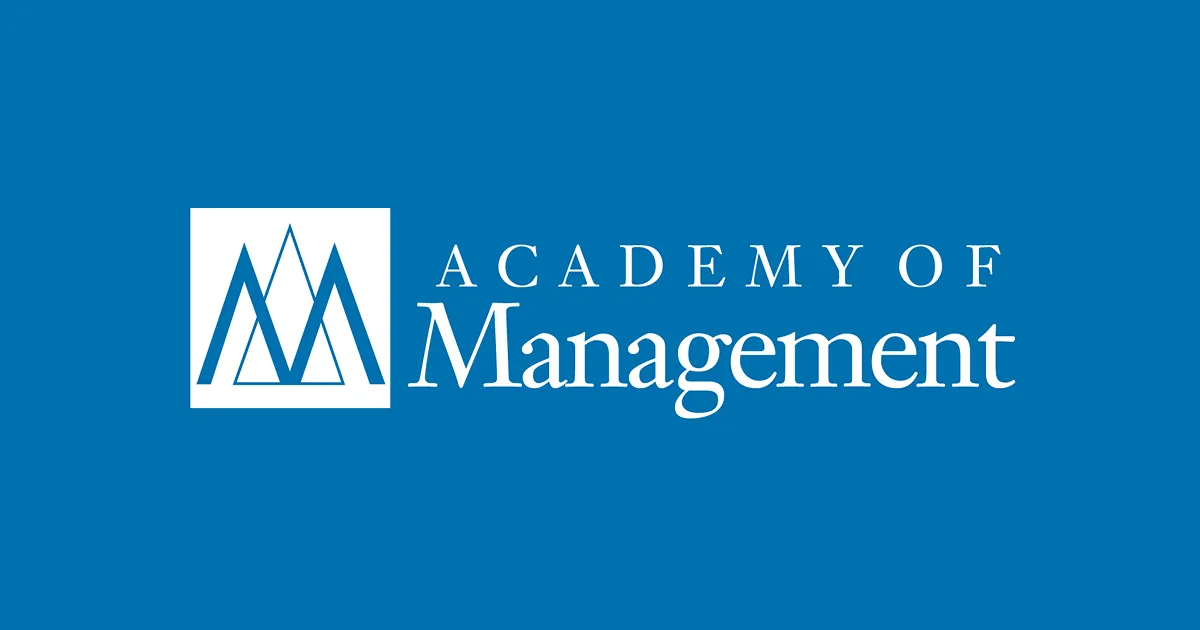 Vadybos akademijos logotipas, nukreipiantis vartotojus į https://www.aom.org/ puslapį