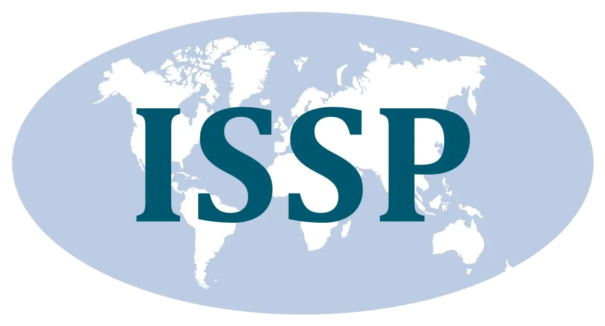 Tarptautinės socialinių tyrimų programos logotipas, nukreipiantis vartotojus į https://issp.org/ puslapį