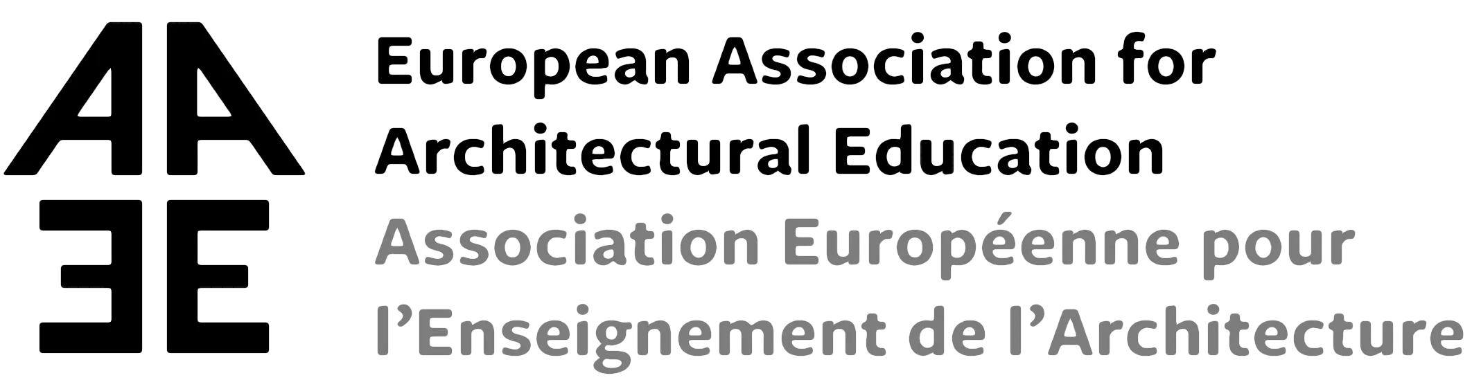 Europos architektūros švietimo asociacijos logotipas, nukreipiantis vartotojus įhttps://www.eaae.eu/ puslapį