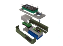 Daugiafunkcio radiacinio fono detektoriaus komponentai
