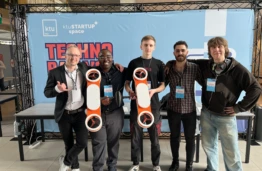 KTU studentai sukūrė vandens droną, galintį išgelbėti skęstančiuosius