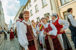 Baltijos šalių studentų festivalyje „Gaudeamus“. Evios Trifanovos, Reinio Oliņš, Kasparo Teylano nuotrauka
