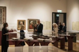 LR prezidentas Gitanas Nausėda lankėsi Nacionalinio M. K. Čiurlionio dailės muziejaus surengtoje parodoje