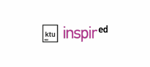 Kauno technologijos universiteto ir INSPIRed programos logotipai
